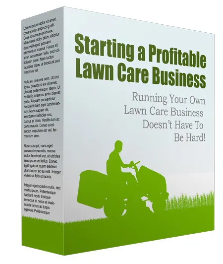 eCover representing Starting a Profitable Lawn Care Business eBooks & Reports with Private Label Rights