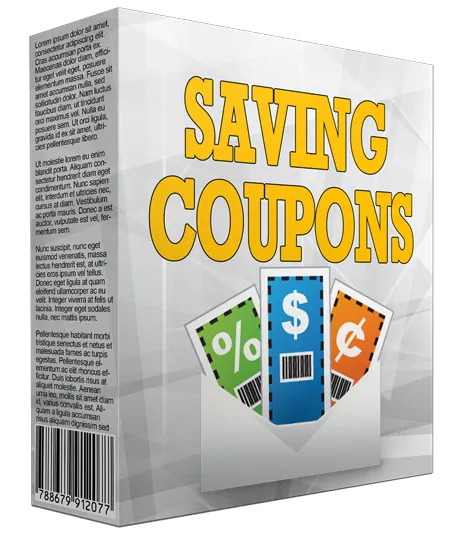 eCover representing Saving Coupons Information Software Software & Scripts with Private Label Rights