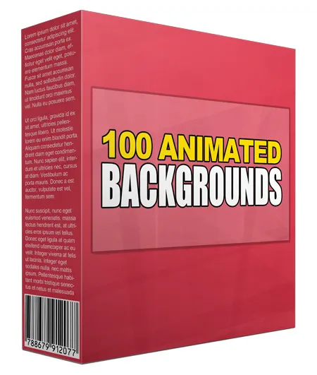 eCover representing Animated Backgrounds V5 Videos, Tutorials & Courses with Personal Use Rights