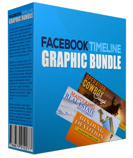 eCover representing New  Facebook Timeline Graphic Bundle eBooks & Reports with Personal Use Rights