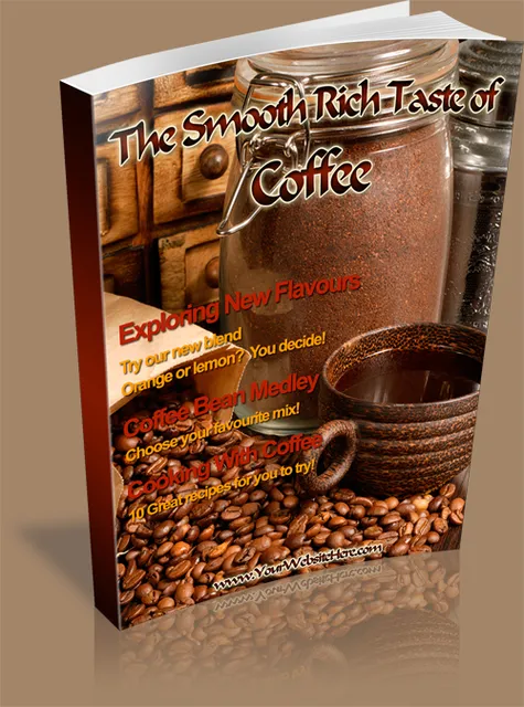 eCover representing Coffee Minisite  with Master Resell Rights