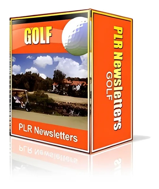 eCover representing Golf Niche Newsletters  with Personal Use Rights
