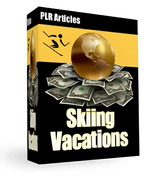 eCover representing Skiing Vacations Articles, Newsletters & Blog Posts with Private Label Rights