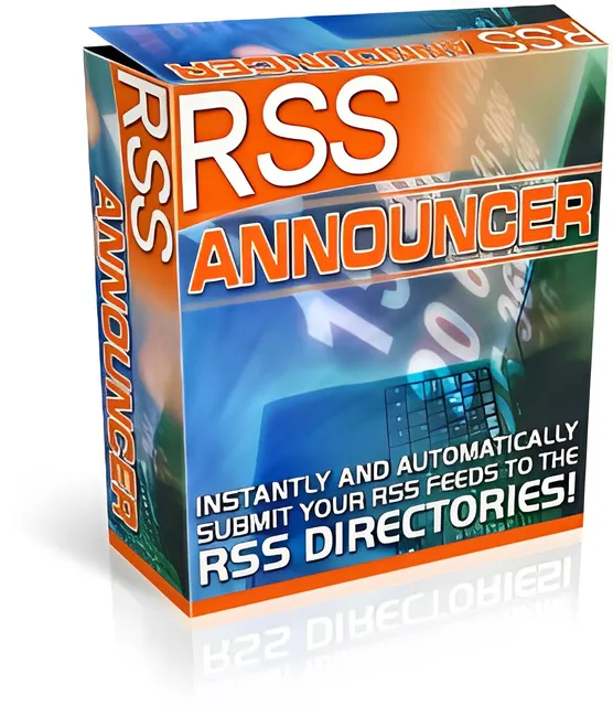 eCover representing RSS Announcer Software & Scripts with Private Label Rights
