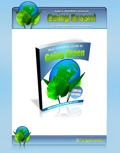 eCover representing Going Green Minisite  with Personal Use Rights