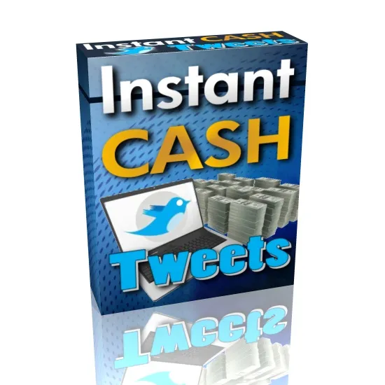 eCover representing Instant Cash Tweets Articles, Newsletters & Blog Posts with Private Label Rights