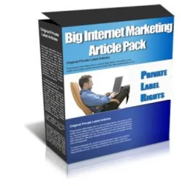 eCover representing Big Internet Marketing Article Pack  with Master Resell Rights