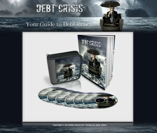 eCover representing Debt Crisis - Minisite & Content eBooks & Reports with Master Resell Rights