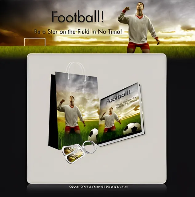 eCover representing Football - Minisite & Content eBooks & Reports with Master Resell Rights