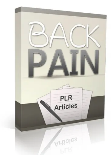 eCover representing 10 Back Pain PLR Articles  with Private Label Rights