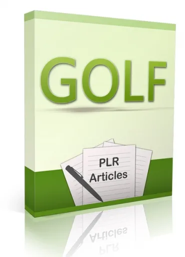 eCover representing 10 Golf PLR Articles  with Private Label Rights
