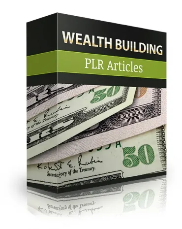 eCover representing Wealth Building PLR Articles  with Private Label Rights