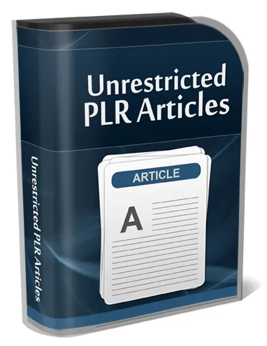 eCover representing Unrestricted PLR Articles  with Private Label Rights