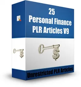 25 Personal Finance PLR Articles V9 small