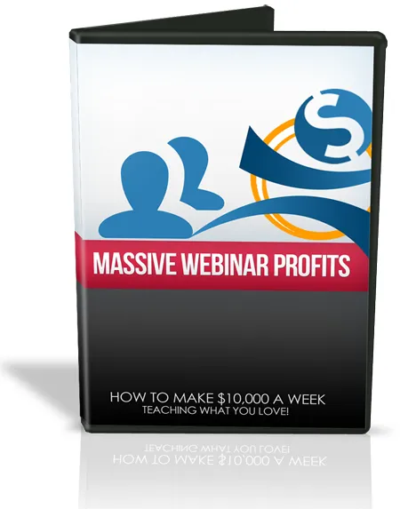 eCover representing Massive Webinar Profits eBooks & Reports/Videos, Tutorials & Courses with Master Resell Rights