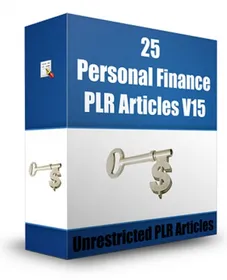 25 Personal Finance PLR Articles V15 small