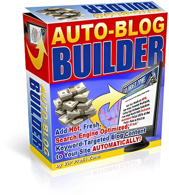 eCover representing Auto-Blog Builder  with Master Resell Rights