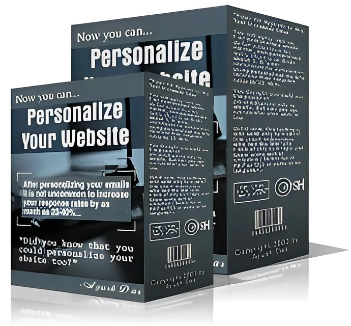 eCover representing Personalize Your Website  with Master Resell Rights