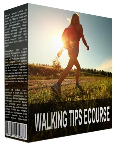 eCover representing Walking Tips eCourse Newsletters  with Private Label Rights