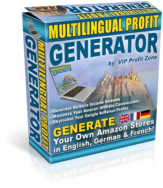 eCover representing Multilingual Profit Generator  with Master Resell Rights