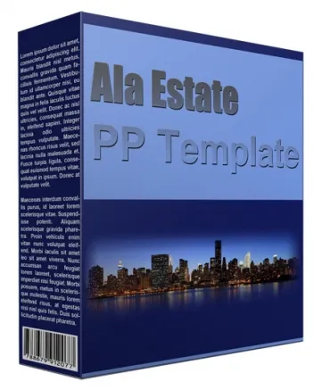 eCover representing Ala Estate Multipurpose Powerpoint Template  with Personal Use Rights