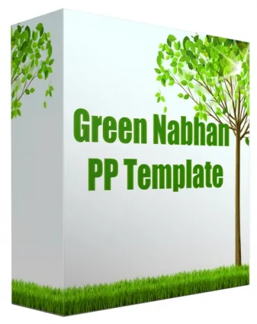 eCover representing Green Nabhan Multipurpose Powerpoint Template  with Personal Use Rights