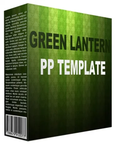 eCover representing Green Lantern Multipurpose Powerpoint Template  with Personal Use Rights