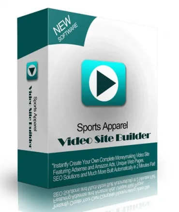 eCover representing Sports Apparel Video Site Builder  with Master Resell Rights