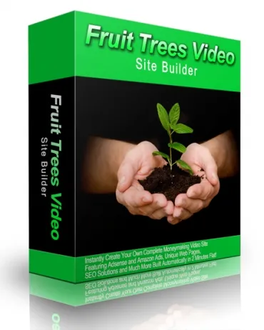 eCover representing Fruit Trees Video Site Builder  with Master Resell Rights