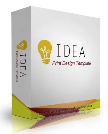 eCover representing Idea Print Design Template  with Personal Use Rights