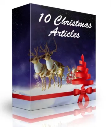 eCover representing 10 Christmas Articles  with Private Label Rights