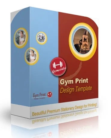 eCover representing Gym Print Design Template  with Personal Use Rights