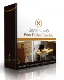 Gathering Print Design Template small