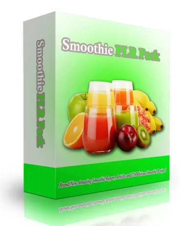 eCover representing Smoothie PLR Pack eBooks & Reports with Private Label Rights