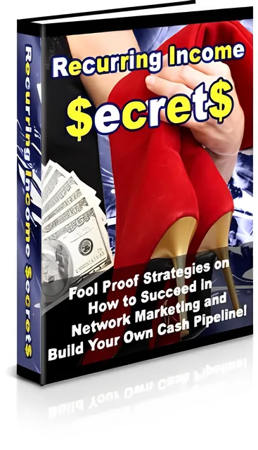 eCover representing Recurring Income Secrets eBooks & Reports with Private Label Rights