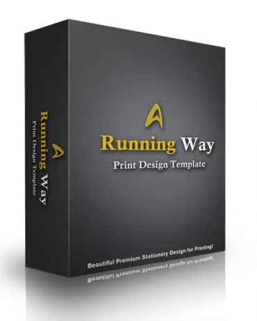 eCover representing Running Way Print Design Template  with Personal Use Rights