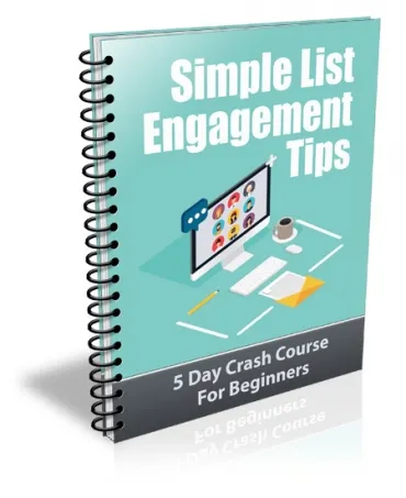 eCover representing Simple List Engagement Tips eBooks & Reports with Private Label Rights