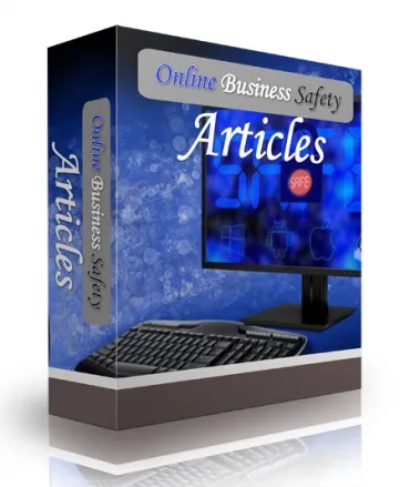 eCover representing 10 Online Business Safety Articles  with Private Label Rights