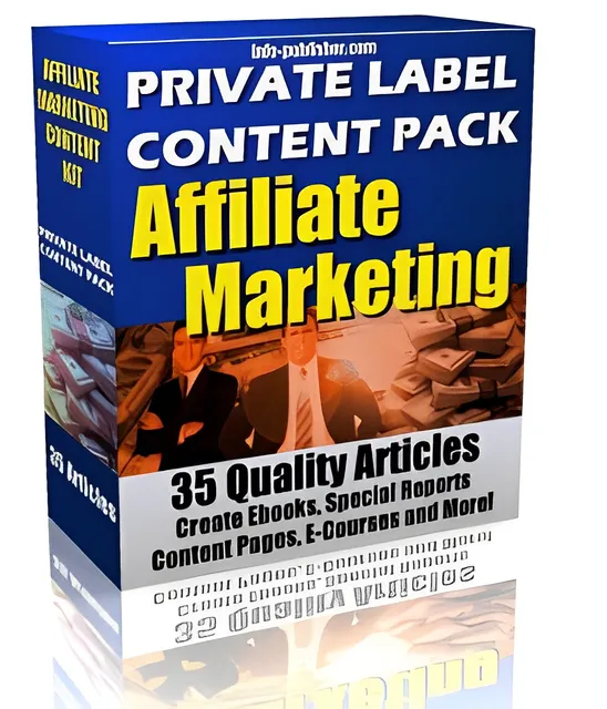 eCover representing Private Label Article Pack : Affiliate Marketing  with Private Label Rights