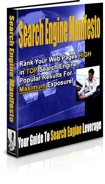 eCover representing Search Engine Manifesto eBooks & Reports with Private Label Rights
