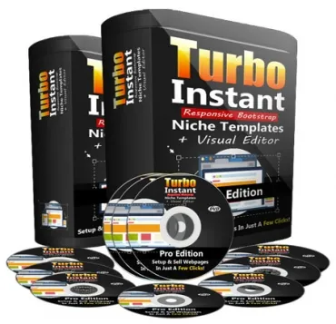 eCover representing Turbo Instant Niche Templates Pro  with Personal Use Rights