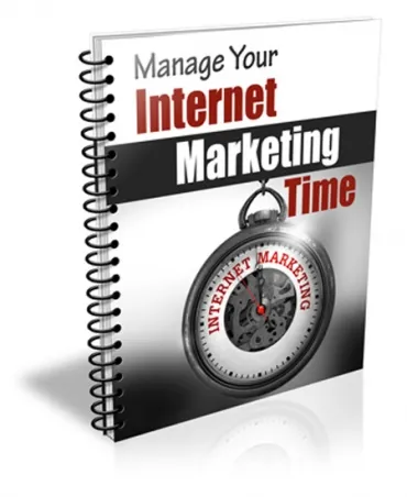 eCover representing Manage Your Internet Marketing Time eBooks & Reports with Private Label Rights