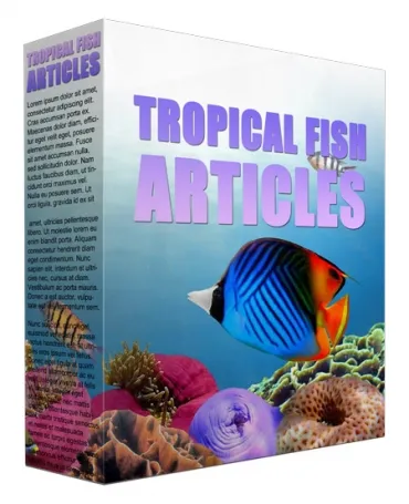eCover representing Tropical Fish PLR Content  with Private Label Rights