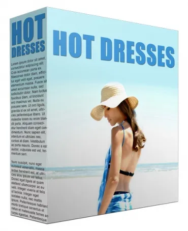 eCover representing Hot Dresses Trends Articles, Newsletters & Blog Posts with Private Label Rights