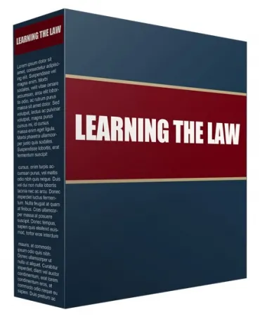 eCover representing Learning the Law Articles, Newsletters & Blog Posts with Private Label Rights