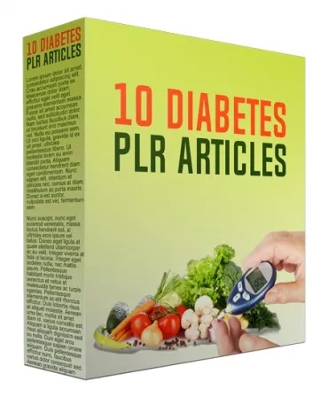 eCover representing 10 Diabetes PLR Articles March 2017  with Private Label Rights