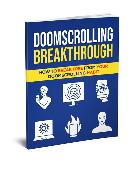 eCover representing Doomscrolling Breakthrough eBooks & Reports with Private Label Rights