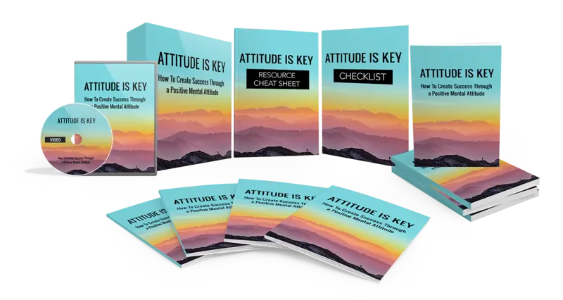 eCover representing Attitude Is Key Video Upgrade Videos, Tutorials & Courses with Master Resell Rights