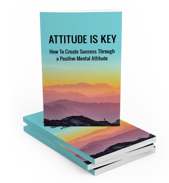 eCover representing Attitude Is Key eBooks & Reports with Master Resell Rights