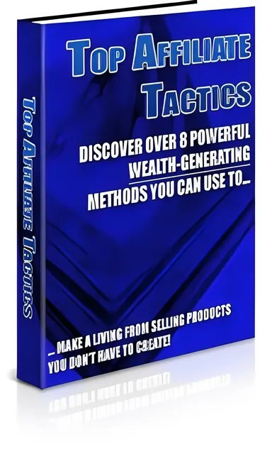 eCover representing Top Affiliate Tactics eBooks & Reports with Private Label Rights